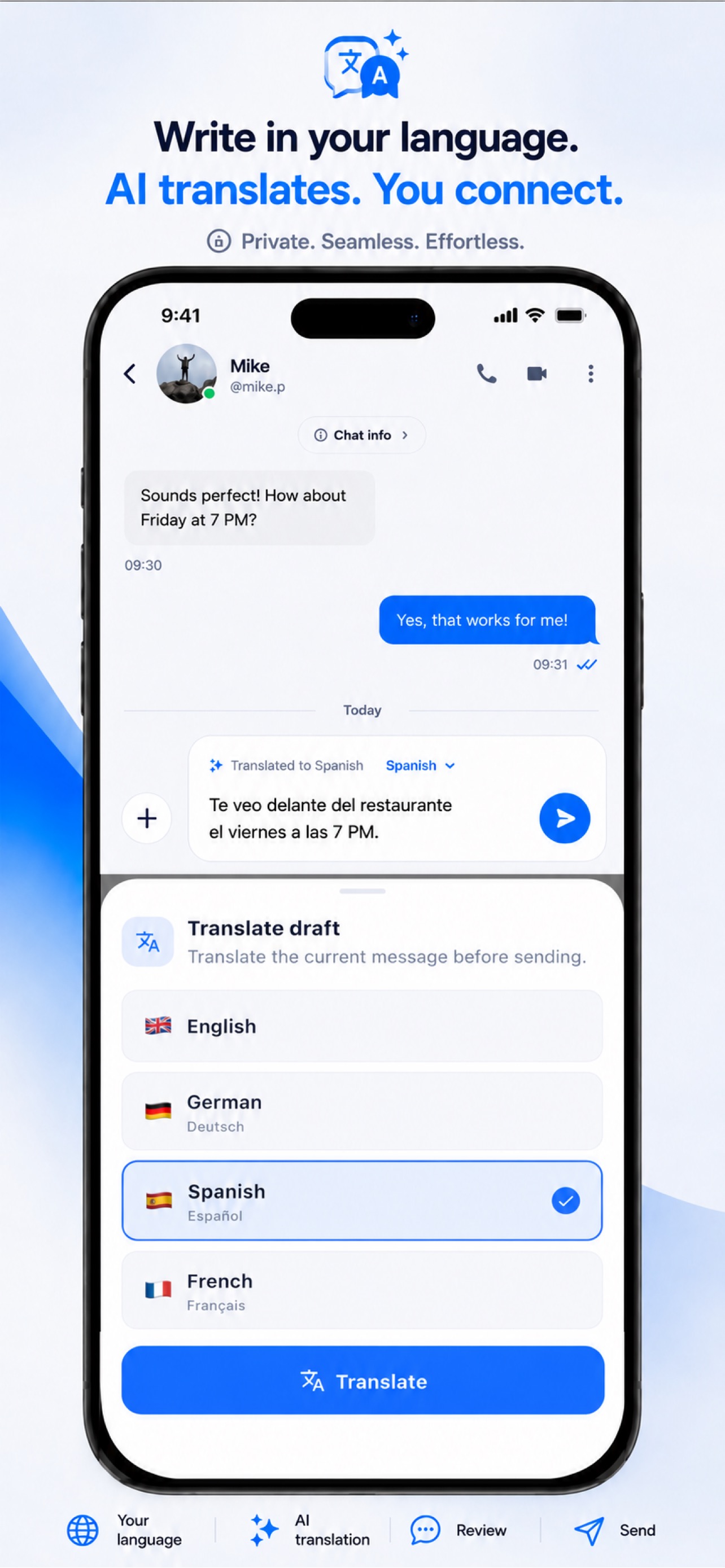 Pulse Chat: Draft translation