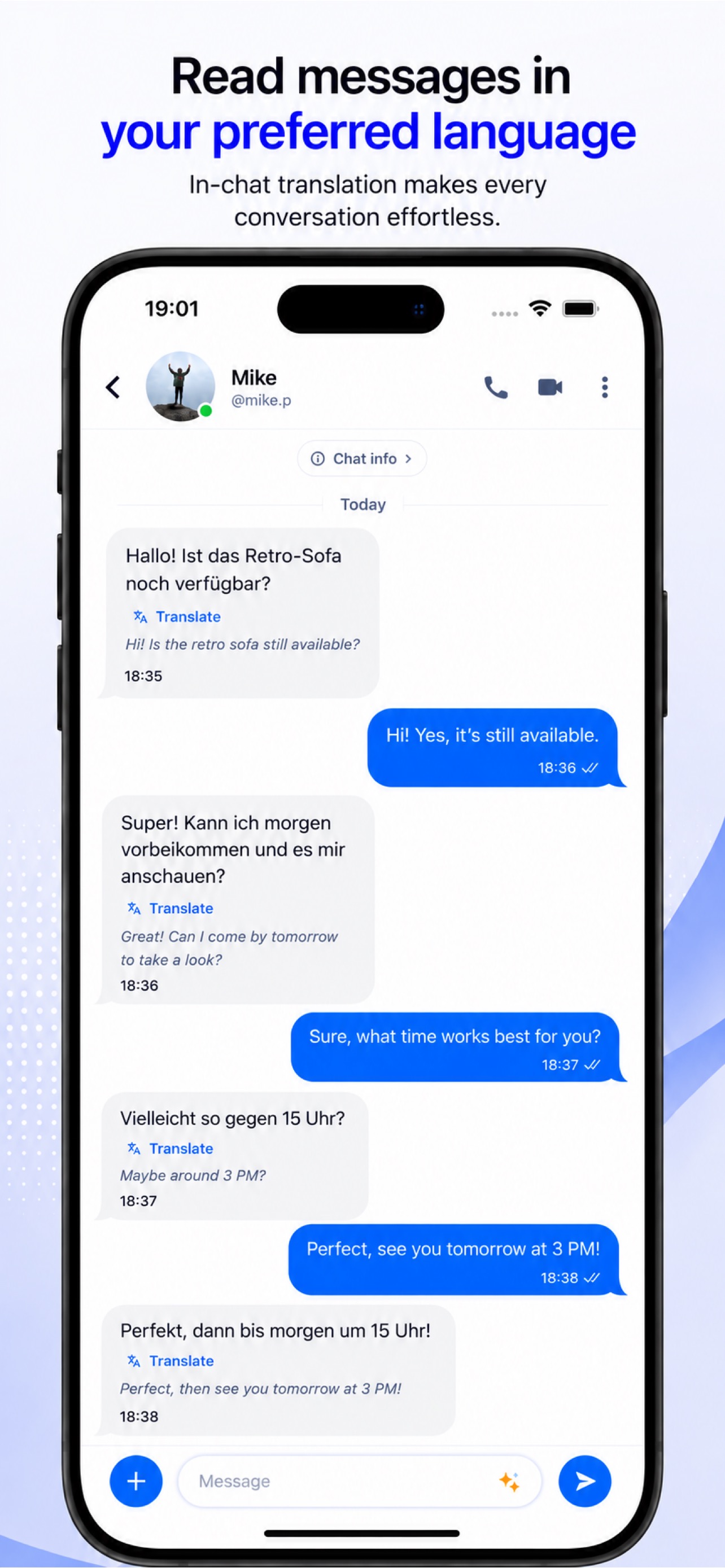 Pulse Chat: In-chat translation